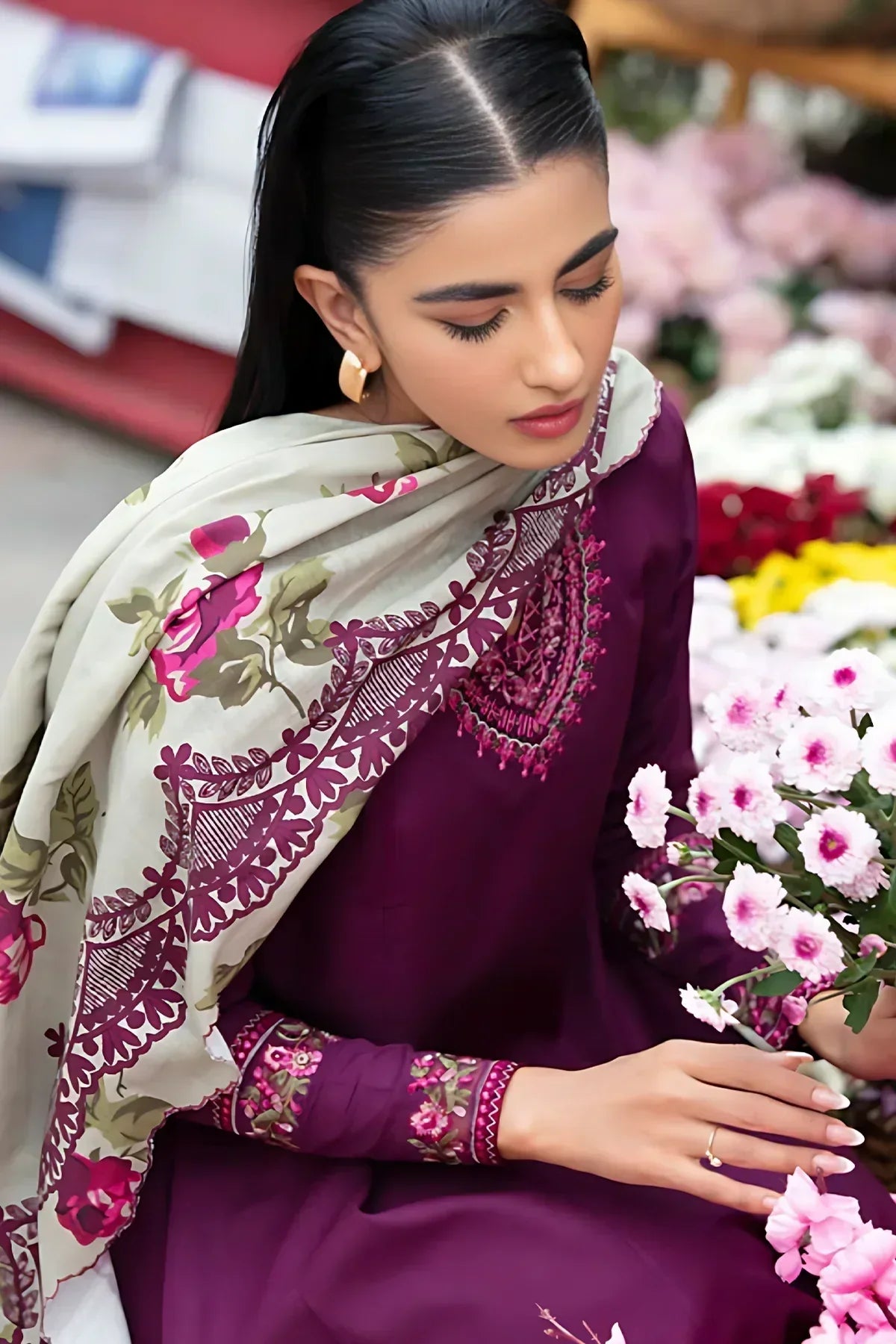 3PC Embroidered IR0101