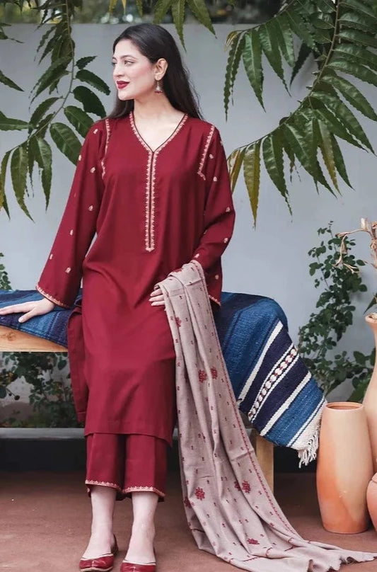 Asline Heavy 3pc Emboidery