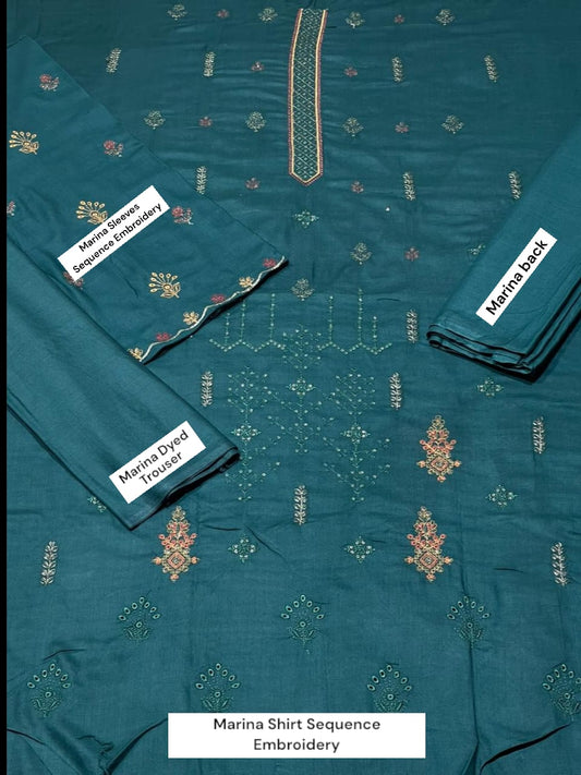 BAREEZE TWO HEAD SEQUENCE EMBROIDERY