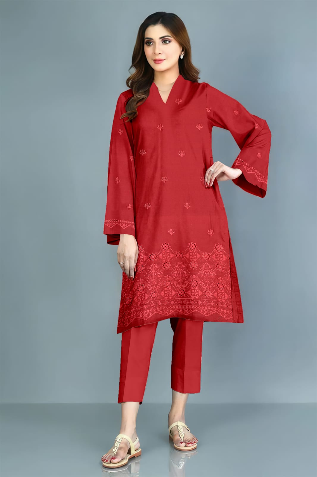 BAREEZE LINEN 2PC Chicken Kari