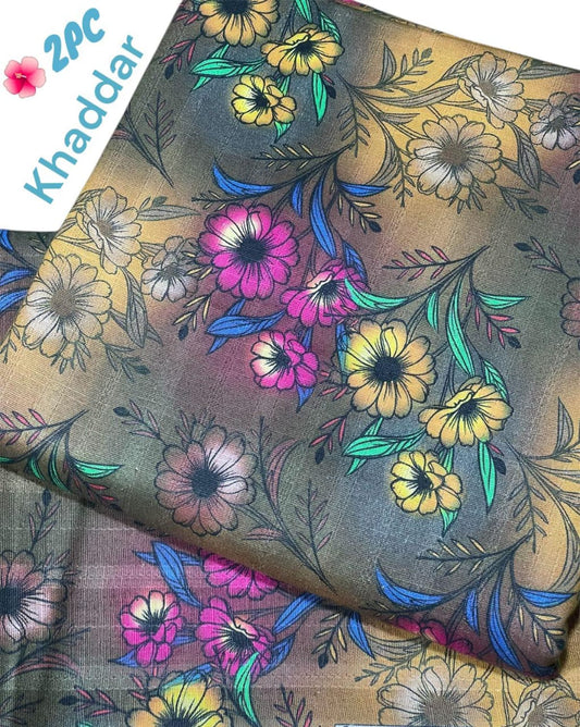 Bareeze All Over Khaddar Digital Print