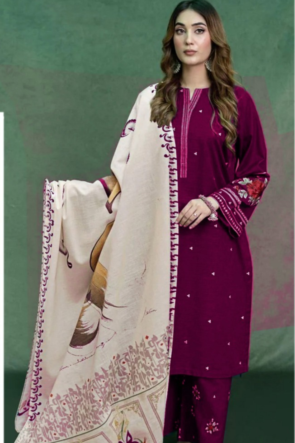 Urge Winter 3 PC Embroidered Unstitched