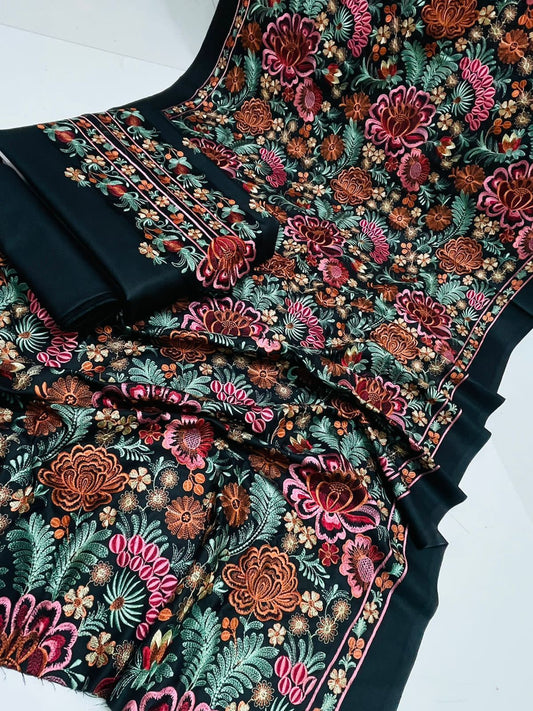 EMBROIDERED 3PC LAWN EMBROIDERED DRESS WITH CHIFFON EMBROIDERED DUPATTA IR-405