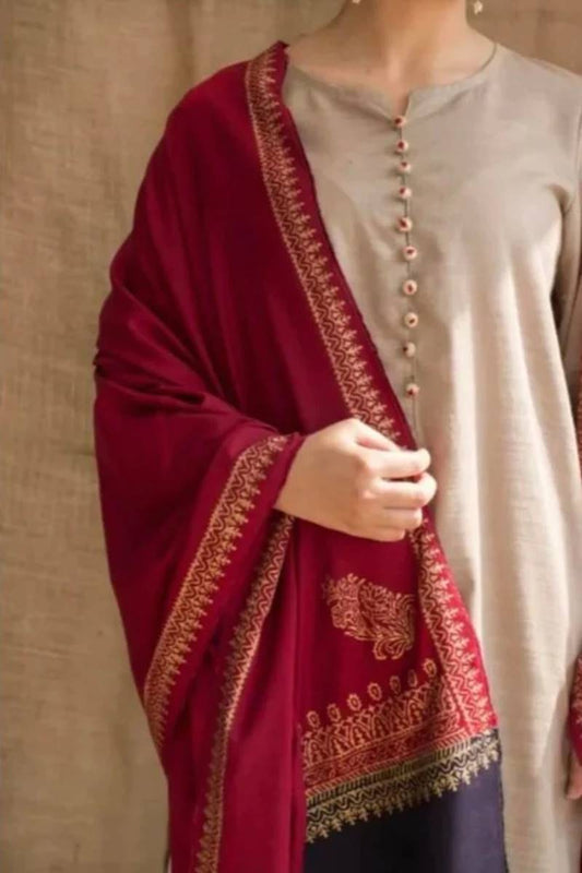 Asline Heavy 3pc Emboidery