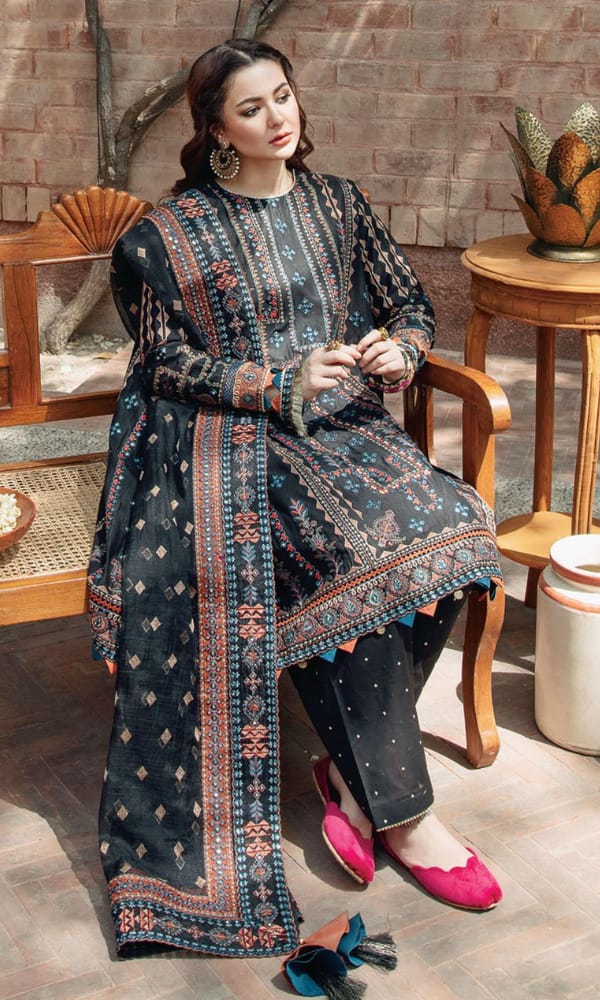 3PC Embroidered IR0078