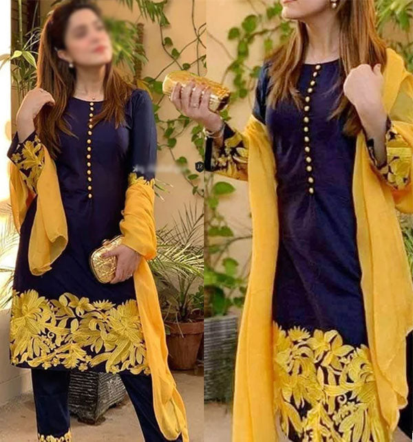 3PC Embroidered IR0080