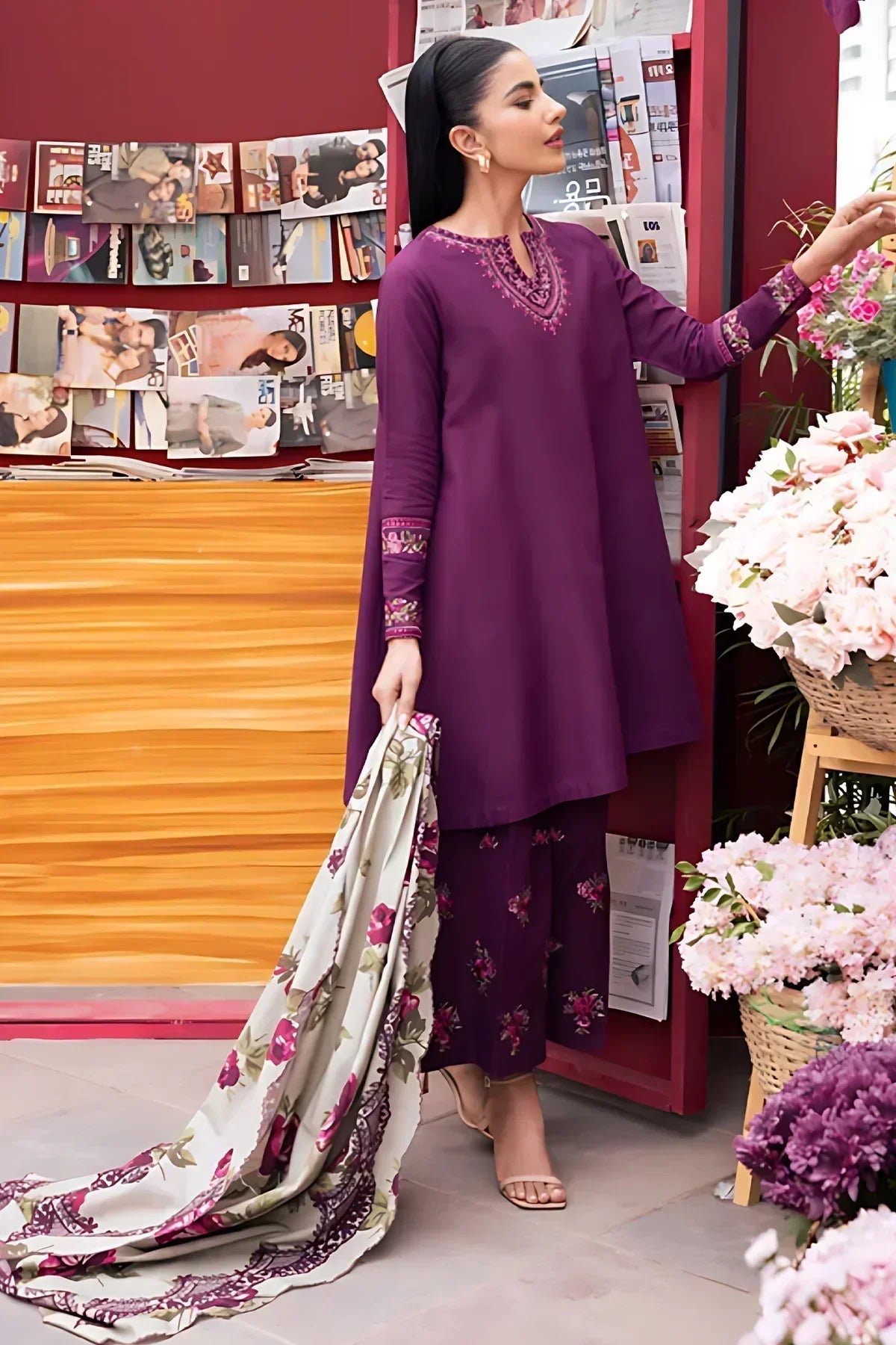 3PC Embroidered IR0101