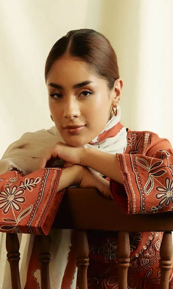 Dhanak 3pc unstitched heavy embroidered suit