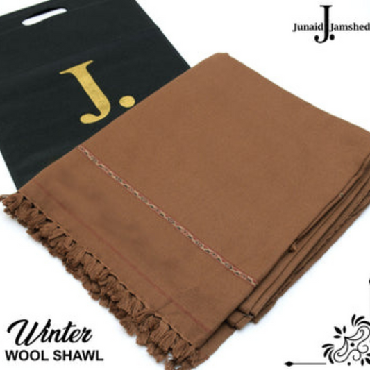 J. GENTS WOOL SHAWL BROWN J.001