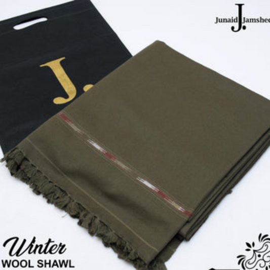 J. GENTS WOOL SHAWL GREEN J.004