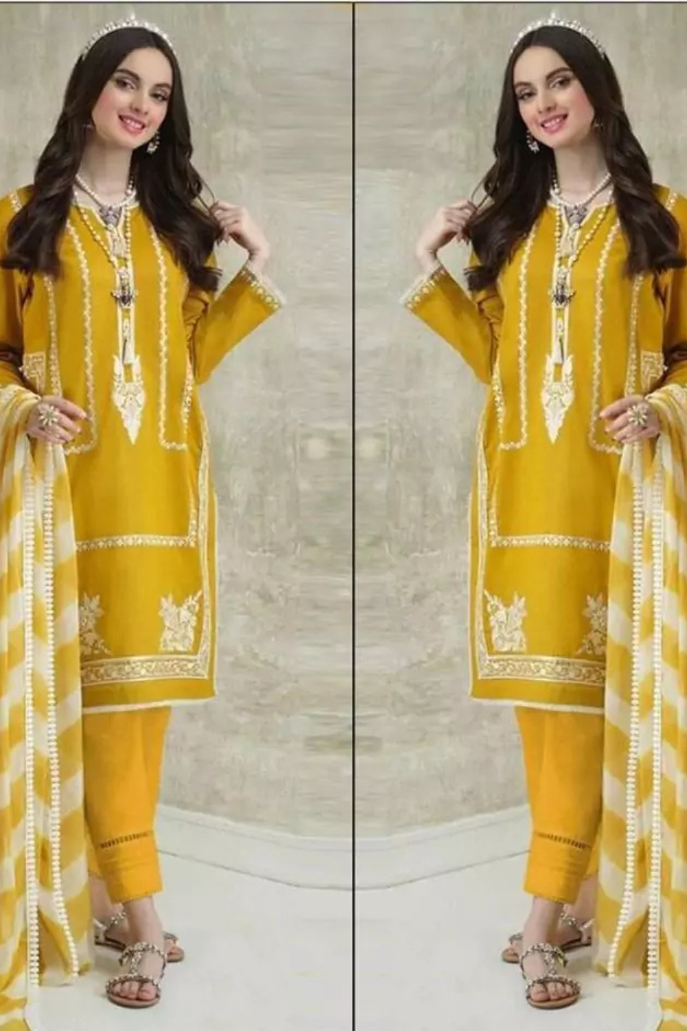 Zara Shahjahan Dhanak ZS-1281 | 3Pcs Embroidered Winter
