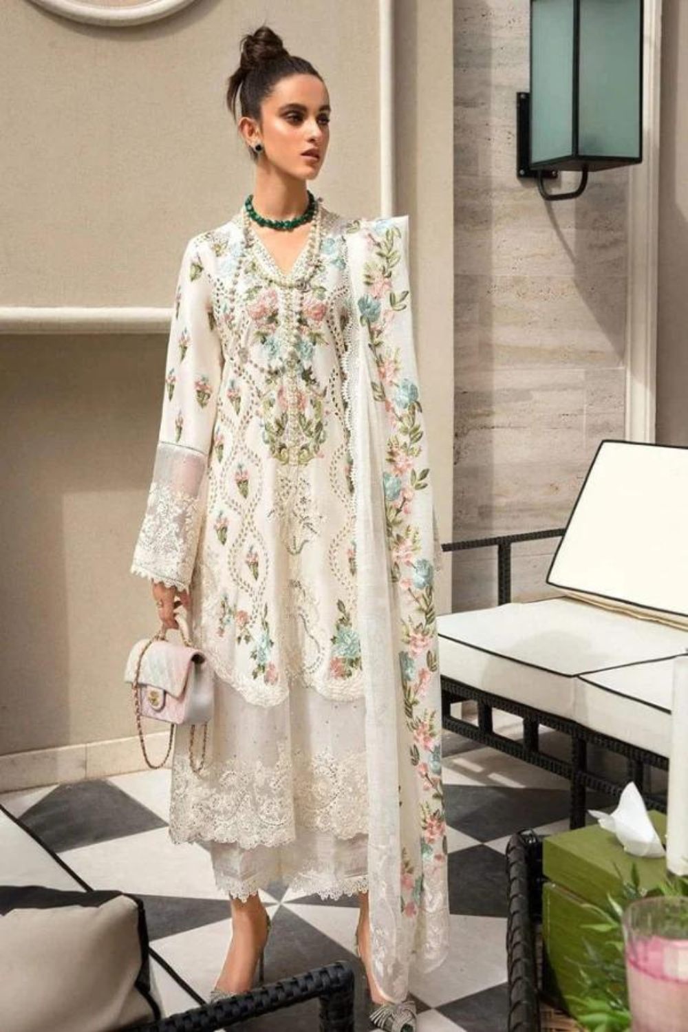 3PC Embroidered IR0073