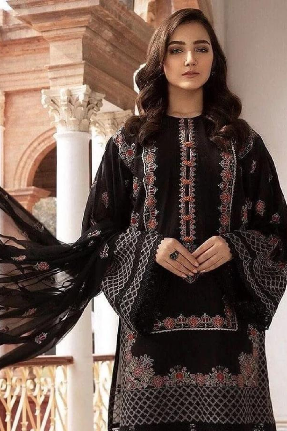 3PC Embroidered IR0064
