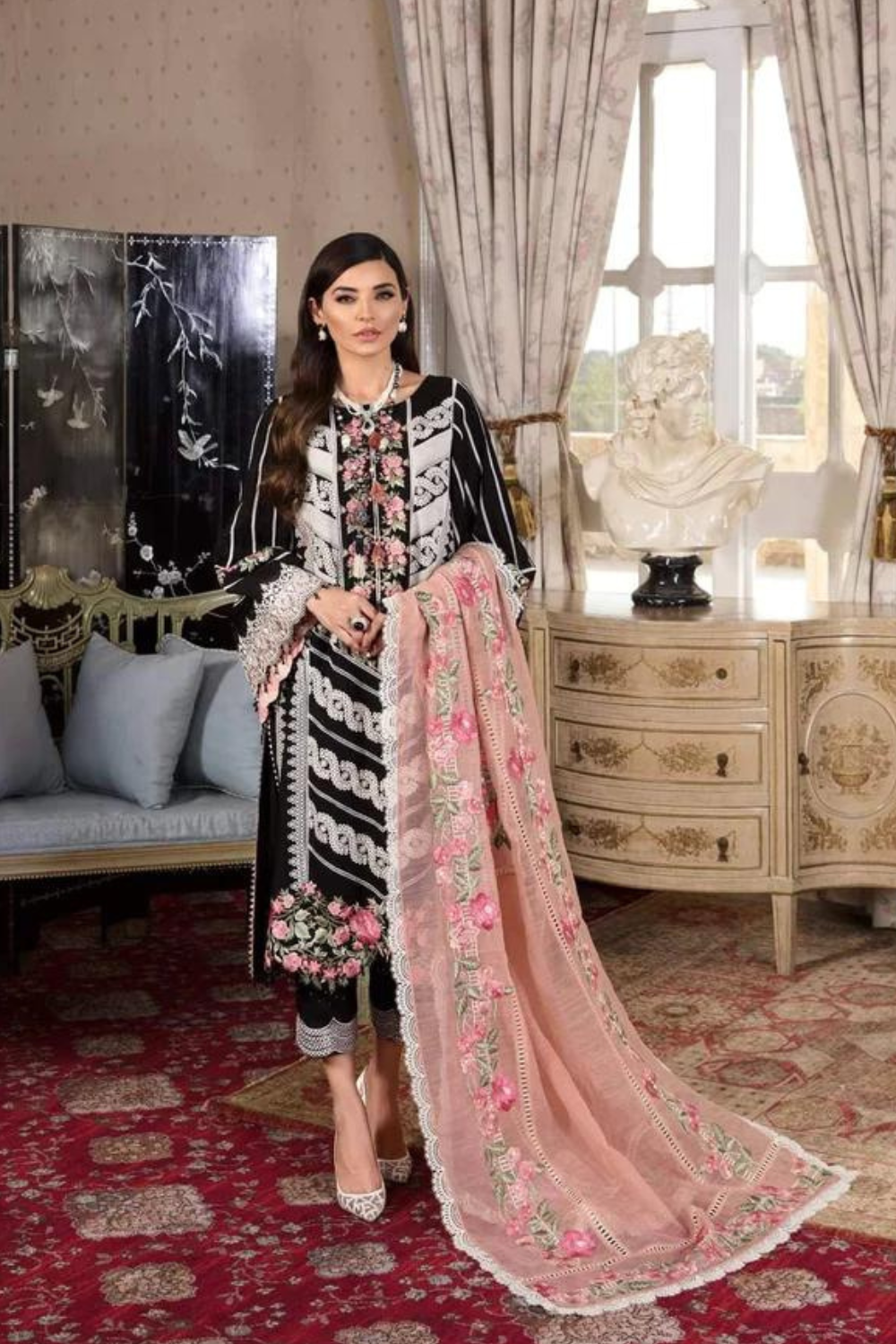 3PC Embroidered IR0059