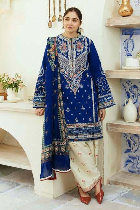 Zara Shahjahan Dhanak ZS-1281 | 3Pcs Embroidered Winter