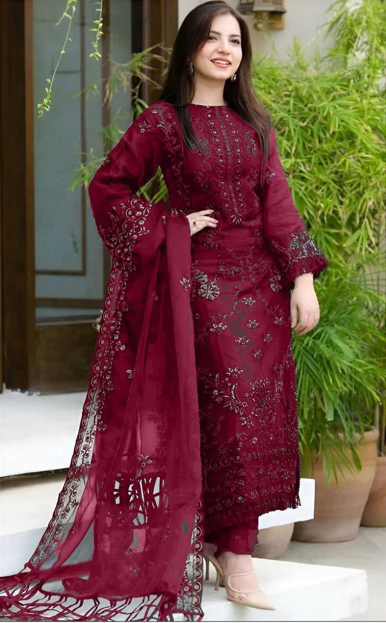 3PC Embroidered IR0066